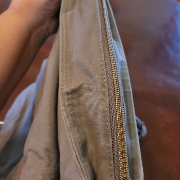 Magellan's Canvas Crossbody Ttavel Messenger Bag Gray Bottle Holder - Picture 16 of 16